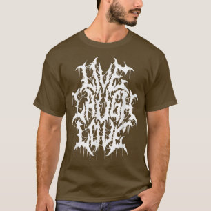 T-shirt En direct Laugh Love Black Metal Parody Funny