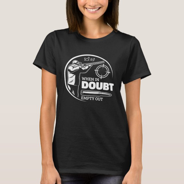 T-shirt En Doute, Chasse À L'Oie Chasseur Empty (Devant)