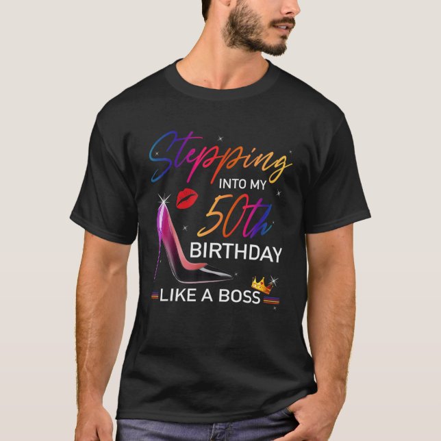 T-shirt En Entrant Dans Mon 50E Anniversaire Comme Un Chap (Devant)