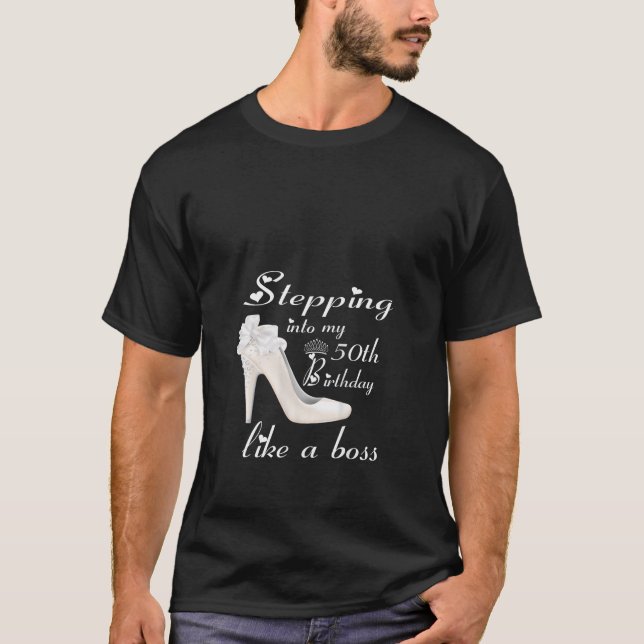 T-shirt En entrant dans mon 50e anniversaire Comme un garç (Devant)