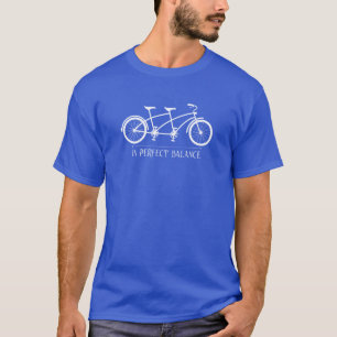 T-shirt En équilibre parfait Tandem Cycliste