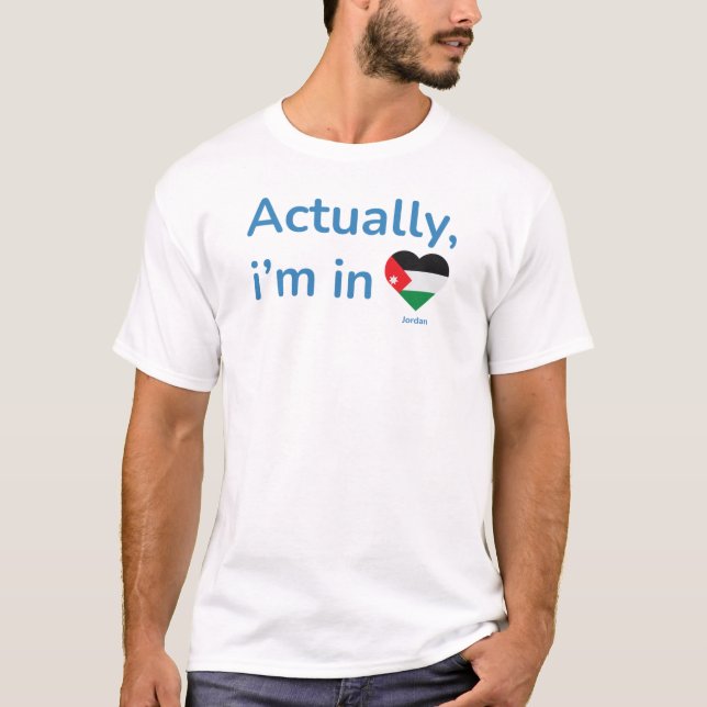 T-shirt En fait il en Jordanie (Devant)