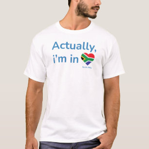 T-shirt En fait je suis en Afrique du Sud