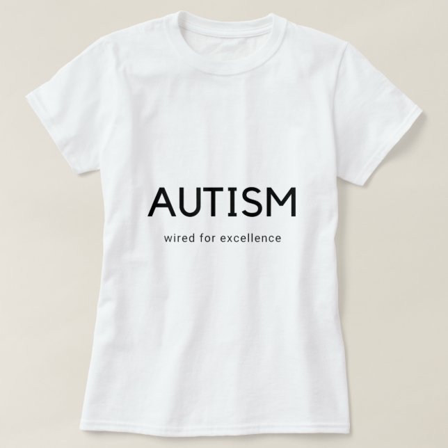 T-shirt En fait Sensibilisation sur l'autisme autistique N (Design devant)