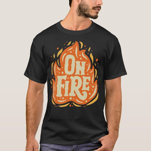 T-shirt En feu (Devant)