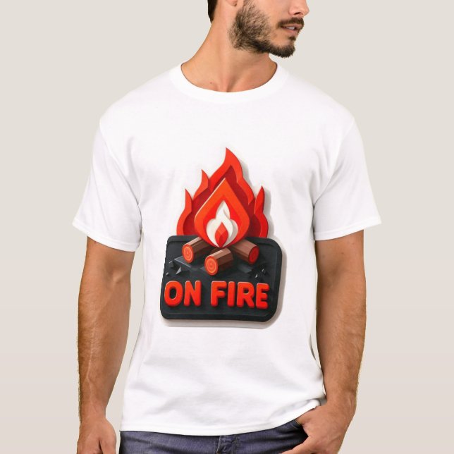 T-shirt En feu (Devant)