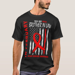 T-shirt En Février Nous Portons Le Rouge Maladie Cardiaque