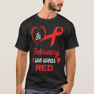 T-shirt En Février, Nous Portons Une Sensibilisation Aux M