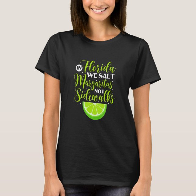 T-shirt En Floride, Nous Salons Margaritas Pas Sidewald Li (Devant)