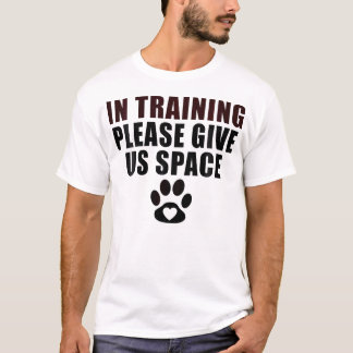 T-shirt En formation S'il vous plaît nous donner Space Dog