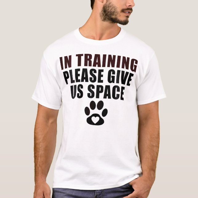 T-shirt En formation S'il vous plaît nous donner Space Dog (Devant)