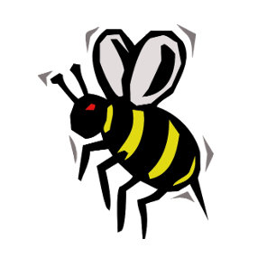 T-Shirt en forme d'abeille guêpe Art d'insecte v