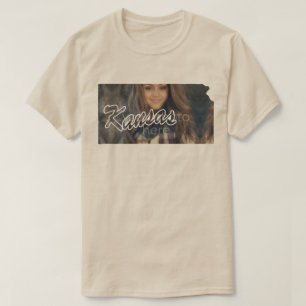 T-shirt en forme de l'état de Kansas