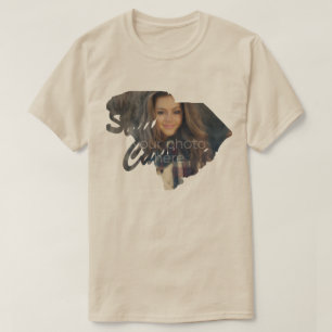 T-shirt en forme de l'état de la Caroline du Sud