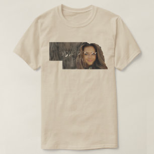 T-shirt en forme de l'état de l'état du Nebraska