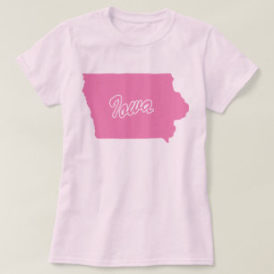 T-shirt en forme de l'État de l'Iowa
