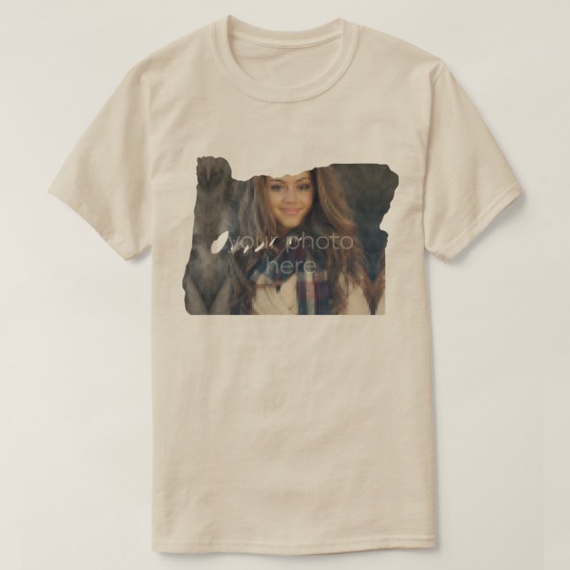 T-shirt en forme de l'état de l'Oregon (Design devant)