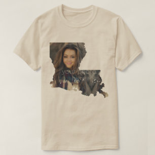 T-shirt en forme de l'état de Louisiane