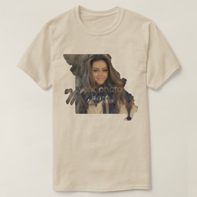 T-shirt en forme de l'État de Missouri (Design devant)