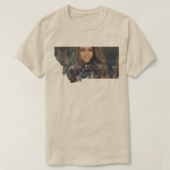T-shirt en forme de l'état de Montana (Design devant)