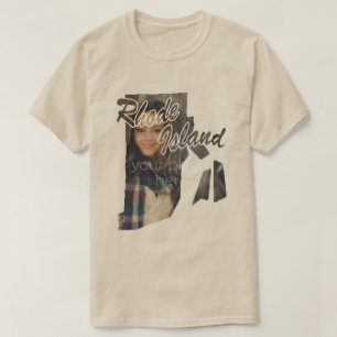 T-shirt en forme de l'état de Rhode Island