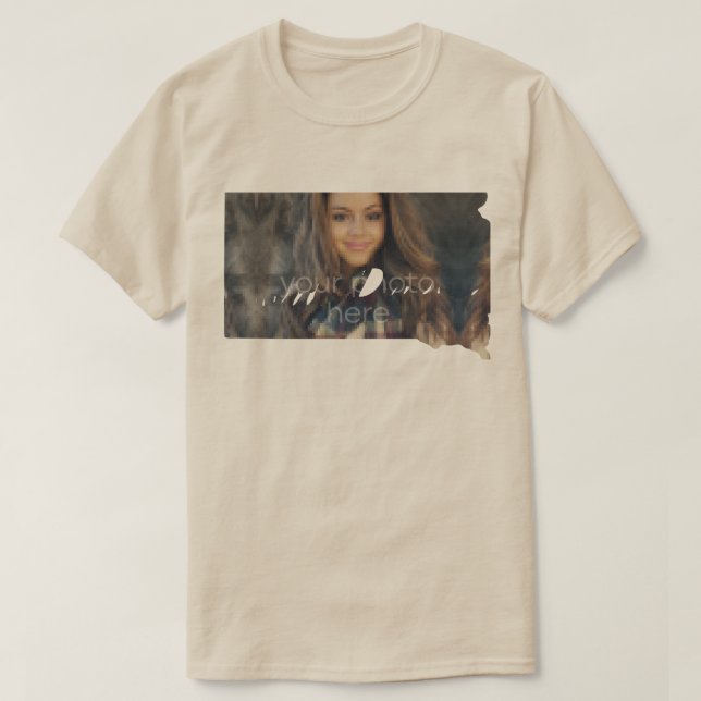 T-shirt en forme de l'état du Dakota du Sud (Design devant)