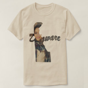 T-shirt en forme de l'état du Delaware