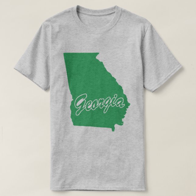 T-shirt En Forme État De Géorgie (Design devant)