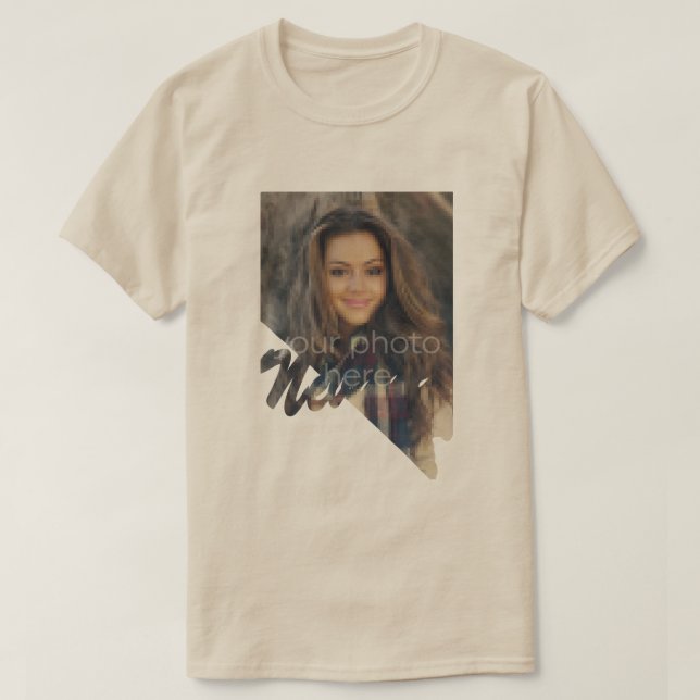 T-shirt en forme état du Nevada (Design devant)