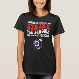 T-shirt En grève Columbus Ohio School Teachers Grève Ohi