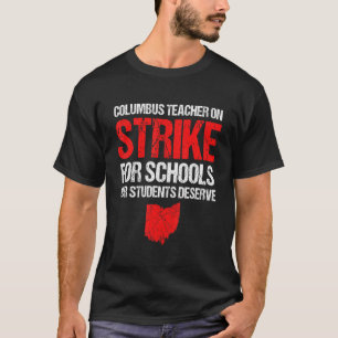 T-shirt En grève Columbus Ohio School Teachers Grève Ohi