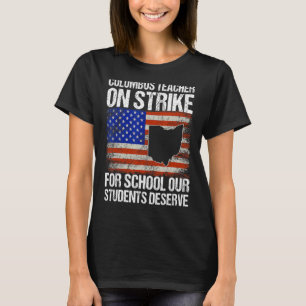 T-shirt En grève Columbus Ohio School Teachers Nous Vintag