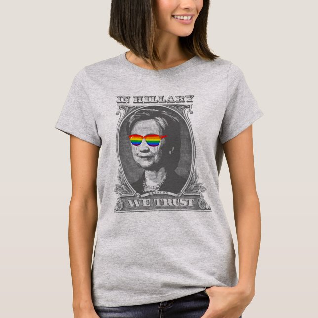 T-shirt En Hillary nous avons confiance (Devant)