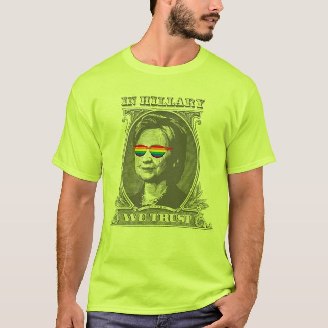 T-shirt En Hillary nous avons confiance (Devant)