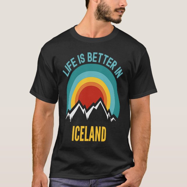 T-shirt en Islande (Devant)