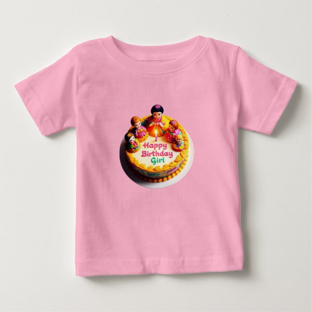 T-Shirt en Jersey Fin pour Bébé "Joyeuse Fête d'An (Devant)