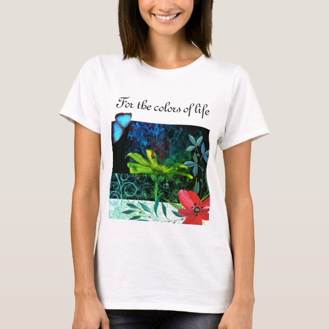 T-shirt en jersey fin pour femmes (Devant)