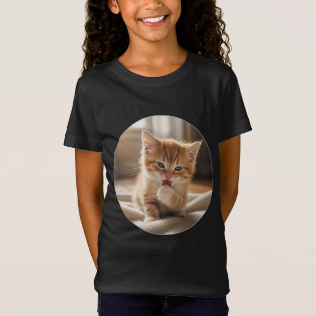 T-shirt en jersey fin pour fille (Devant)