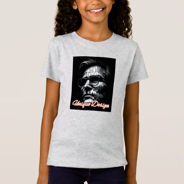 T-Shirt en jersey fin pour filles (Devant)