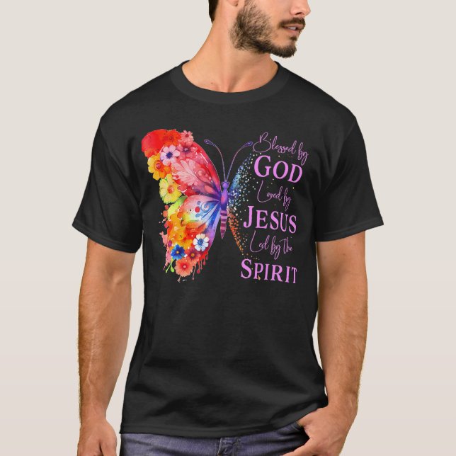 T-shirt En Jésus Nom Je Joue Guitare Bande Chrétienne Guit (Devant)