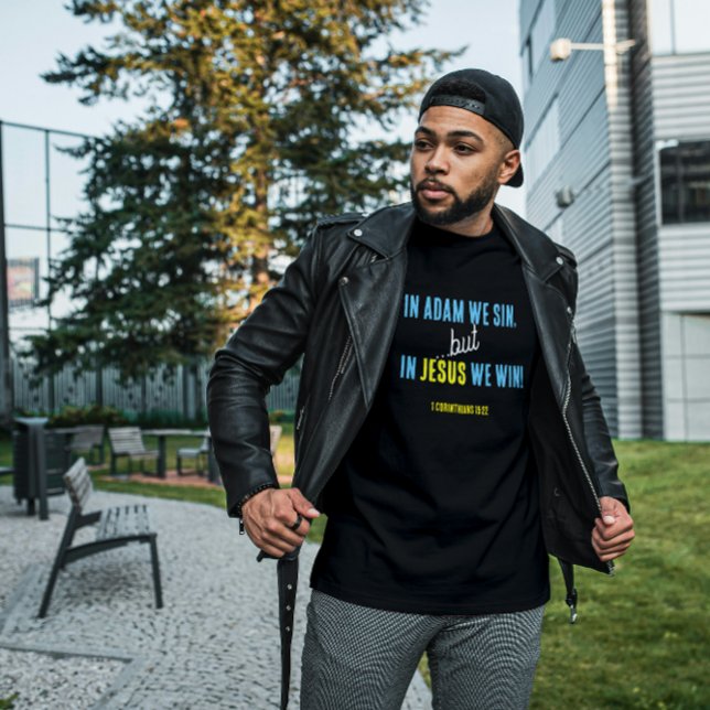 T-shirt En Jésus nous gagnons | Expression inspirante Vers (Créateur téléchargé)