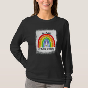 T-shirt En Juin Nous Portons Rainbow Lgbt Pride Gay Mois