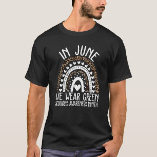 T-shirt En Juin, Nous Portons Vert Pour La Sensibilisation