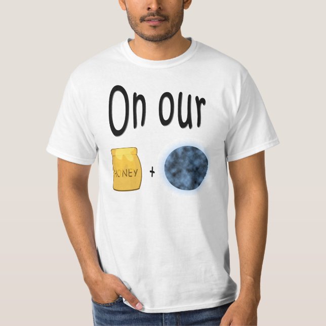 T-shirt En lune de miel Honeypot et lune (Devant)