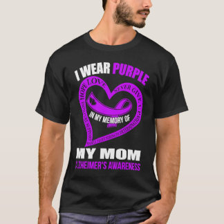 T-shirt En ma mémoire de ma mère ALZHEIMER'S AVEDEESS
