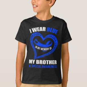 T-shirt En ma mémoire de mon frère ALOPECIA AWARENESS