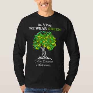 T-shirt En Mai Nous Portons Green Celiac Maladie Sensibili