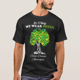 T-shirt En Mai Nous Portons Green Celiac Maladie Sensibili
