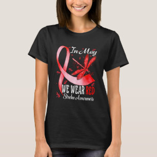 T-shirt En Mai, Nous Portons La libellule de sensibilisati