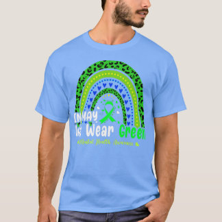 T-shirt En Mai Nous Portons Le Leopard Vert La Santé Menta
